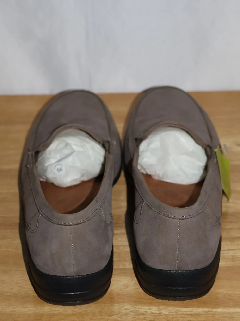 Hotter Envy Slip-On Taupe-Brown Comfort Loafers.